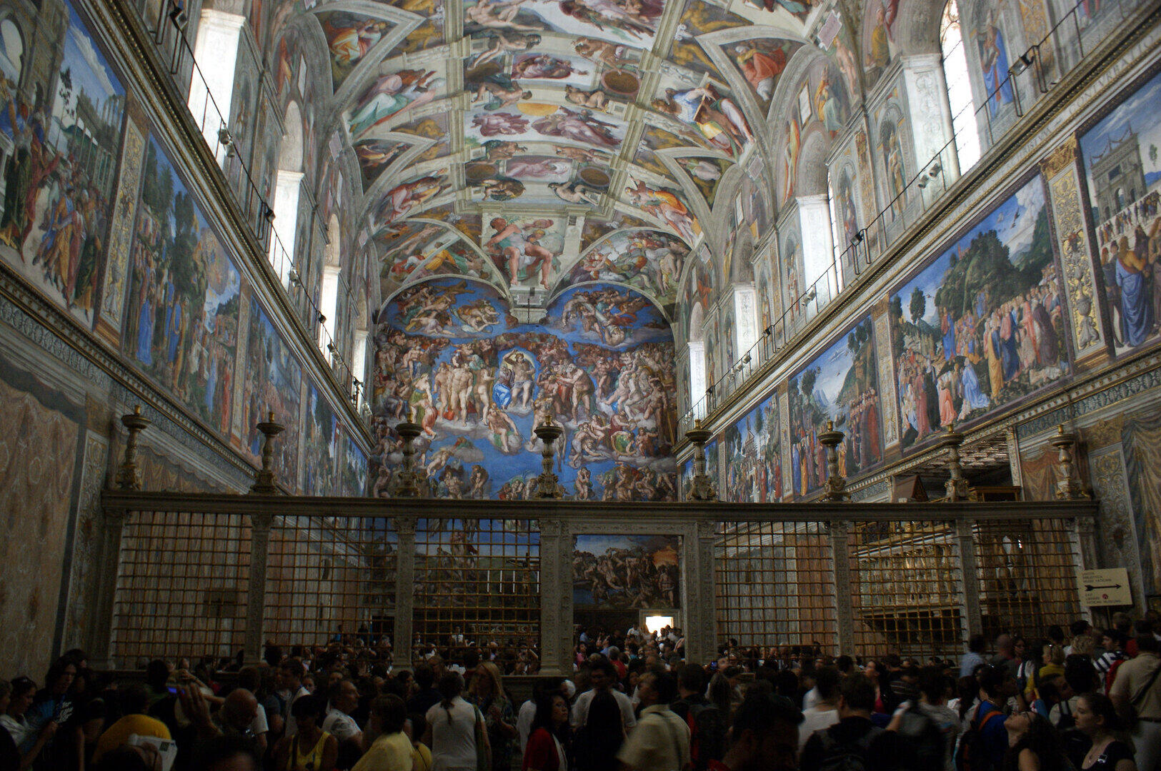 Sistine Chapel prepared for papal conclave with cardinals' seating